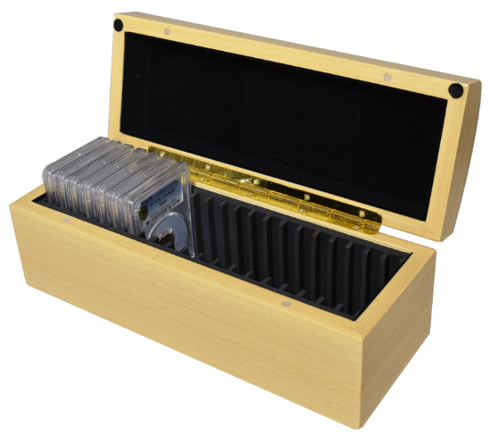 Wood Display Box - 20 NGC or PCGS slabs