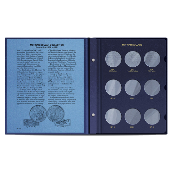 Morgan Dollar Album Vol 1 1878-1891