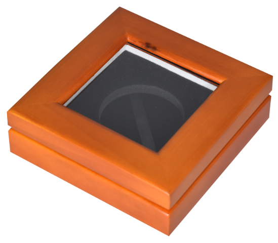 Guardhouse Glass-top Wood Display Box - Holds Large Sized Capsule
